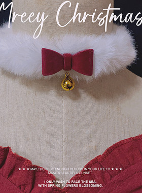 项圈铃铛蝴蝶结项链配饰