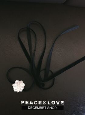 choker手作风花朵脖子饰品颈带