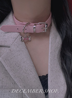 包邮狗骨头y2k辣妹项链甜酷脖颈环choker颈链项圈锁骨链表演配饰