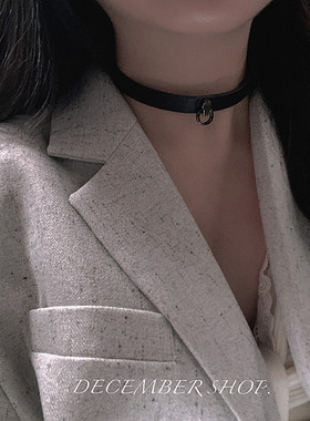 吊坠暗黑项链锁骨链甜酷风短款