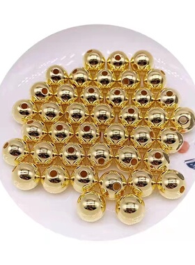 金色银色半孔通孔高亮仿珍珠 2号花杆专用 DIY手工制作配件