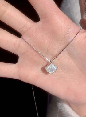 一贝子项链女高级感轻奢ins小众简约百搭情人节送女友礼物