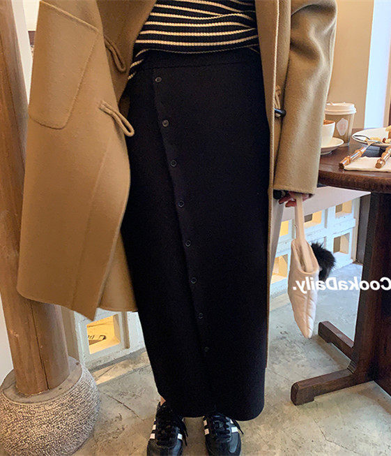 大碗plus定制大码女装微胖mm多扣针织半身裙秋冬显瘦遮肉中长款裙,淘宝优惠券,粉丝福利购,淘宝优惠卷