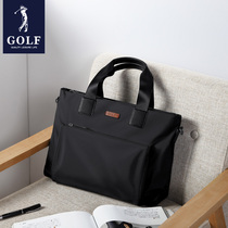 Golf Business Briefcase Large Capacity Handbag Men 15 Inch Laptop Bag Single Shoulder Diagonal Satchel Bag