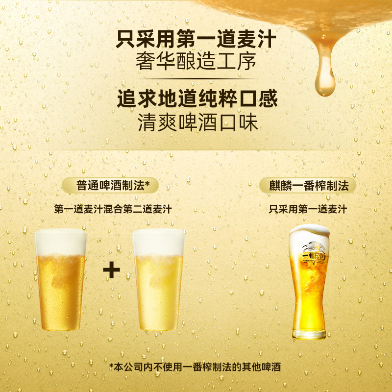 【效期8月23日】KIRIN麒麟啤酒一番榨啤酒迷你装135ml*30罐整箱装-图1