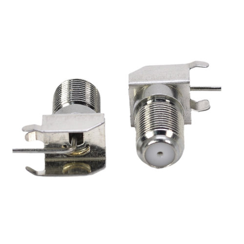 公制F头接头连接器 弯头90度机顶盒户户通母座螺纹直径9.8mm - 图2