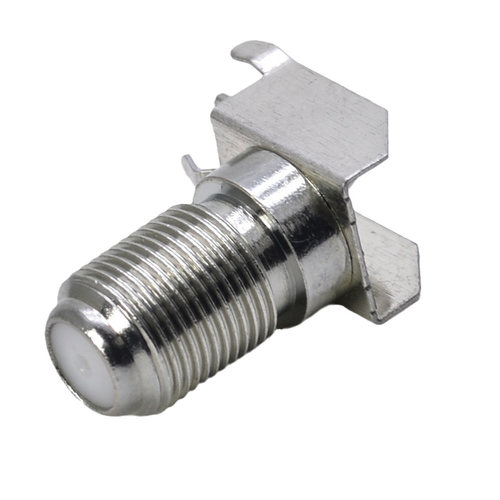 公制F头接头连接器 弯头90度机顶盒户户通母座螺纹直径9.8mm - 图1