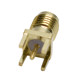 Positive pin SMA connector antenna socket pcb installation