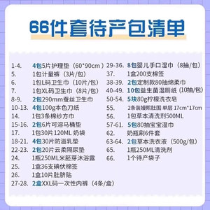 子初待产包入院全套母子组合春产后实用月子用品孕产妇春夏66件套