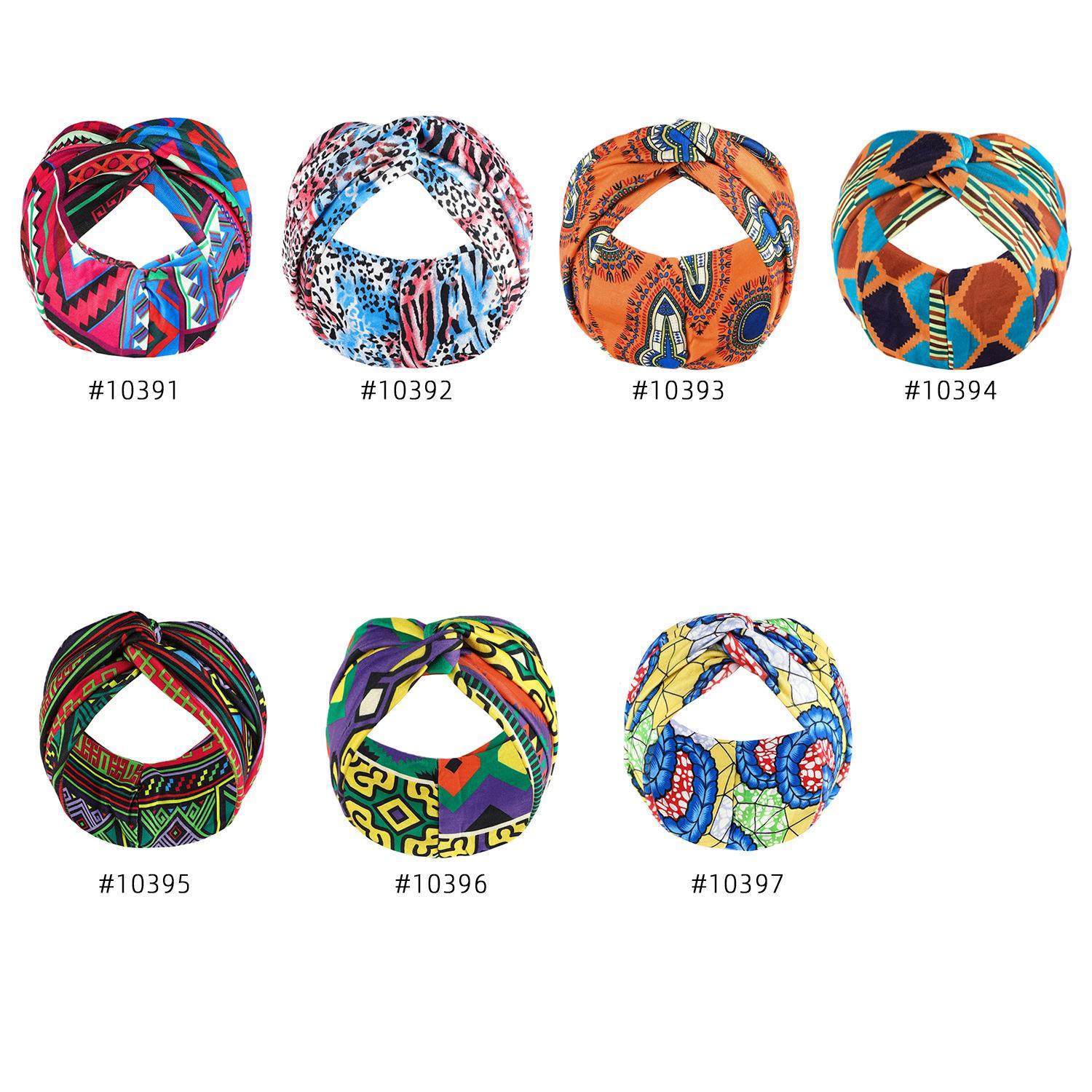 波西米亚风宽发带瑜伽运动吸汗束发带印花交叉弹力头带欧美头巾,淘宝优惠券,粉丝福利购,淘宝优惠卷