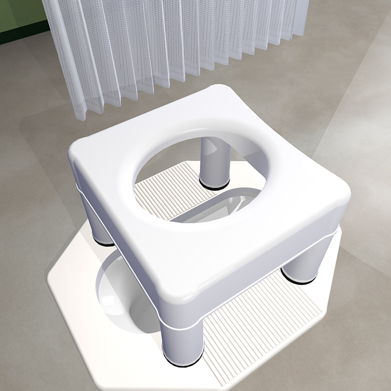 坐便椅家用移动蹲座便器孕妇厕所凳老年人儿童马桶助大便病人室内 - 图3