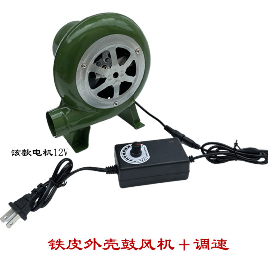 220V blower small household high-power powerful barbecue combustion-supporting carbon blowing wood stove special cast iron hair dryer