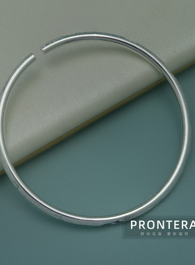 满天星银手镯纯银女足银9999手镯年轻款实心开口小众礼物女生生日