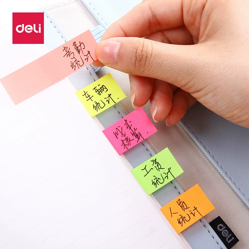 Determine mini -long strips conveniently stickers to urinate bookmarks, picked up, fluorescent strip Students with creative strip index instructions N times to post Yi Pepsi marks and notes.