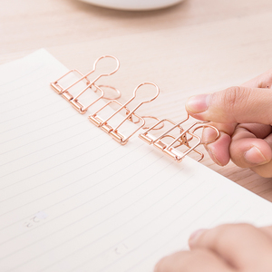 16个得力镂空金属长尾夹