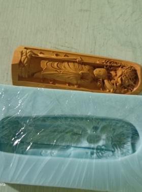 纯手工硅胶模具地藏菩萨  高10cm