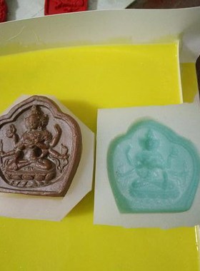造塔功德藏模具编号251  尊胜佛母小擦擦模具