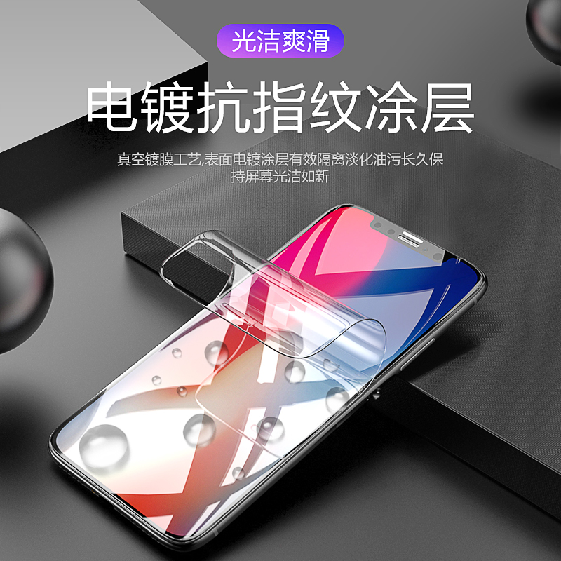 适用华为P50PRO OPPO FINDX3 全屏NOVA9PRO小米11超清超薄保护膜水凝膜 - 图0