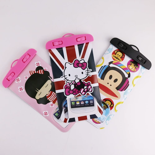 Apple, xiaomi, мультяшный чехол для телефона, непромокаемая сумка, универсальный ремешок для плавания, оптовые продажи, сенсорный экран