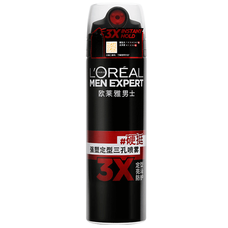 欧莱雅男士喷雾啫喱水碎发强力膏 欧莱雅美洁金信头发造型