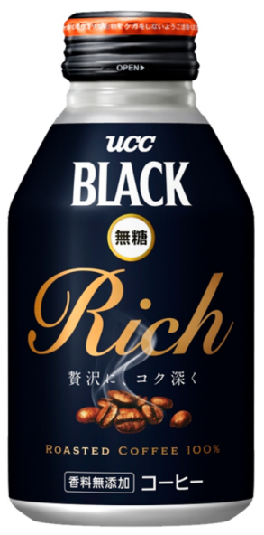 日本进口 UCC悠诗诗rich无糖即饮黑咖啡美式即饮饮料275ml 铝罐 - 图1