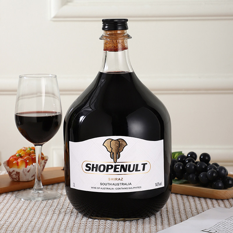 3L升澳洲原瓶进口红酒14度小笨象干红葡萄酒6斤大炮瓶婚庆聚餐酒,淘宝优惠券,粉丝福利购,淘宝优惠卷