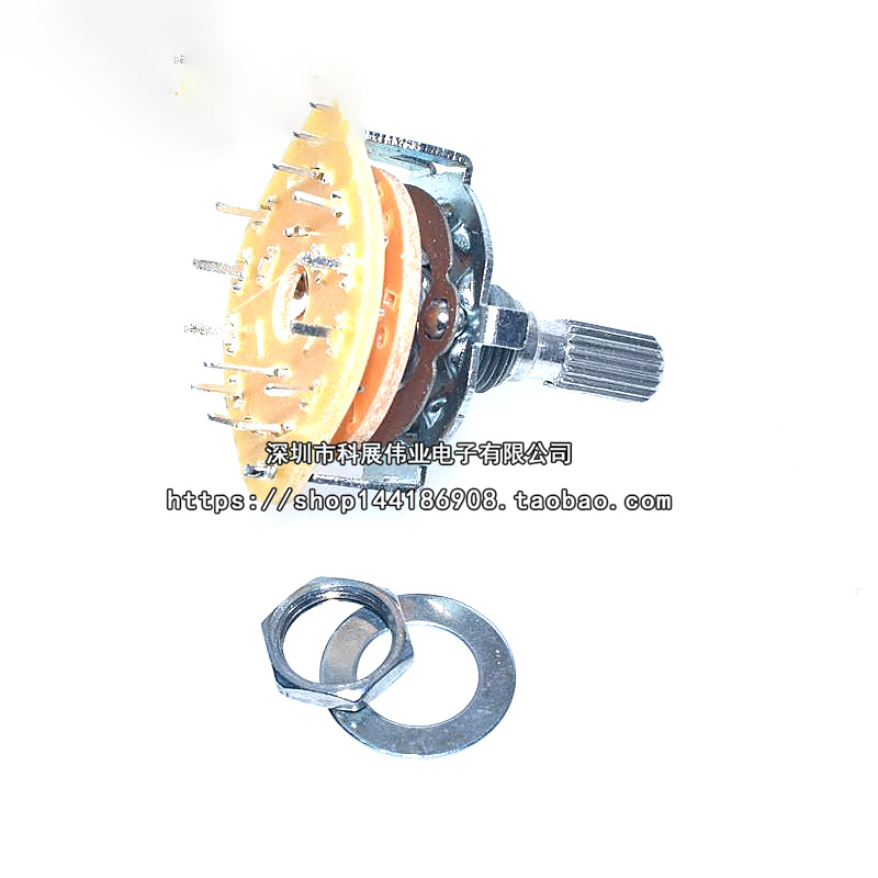 RS25波段开关 换档位旋转开关1 2 3 4 刀 3档 4档 5档 6档 11档