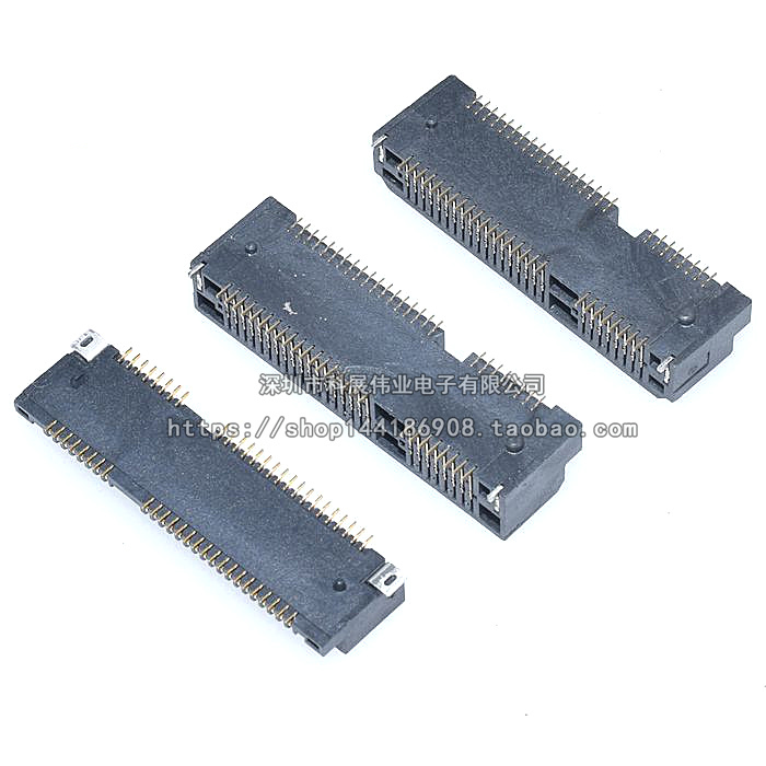 MINI PCIE MINIPCIE插座msata连接器 插槽卡座52P 4.0H/5.2/5.6/8 - 图2