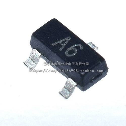 BAS16 贴片三极管 丝印: A6 SOT-23 开关二极管（50只） - 图1
