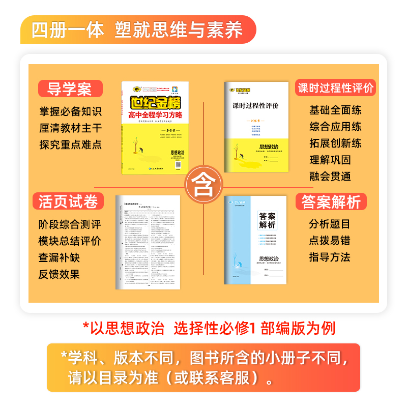 世纪金榜2024版思想政治 选择性必修1当代国际政治与经济 高中全程学习方略高二教材同步导学案练习试卷选择性必修第一册官方正版 - 图0