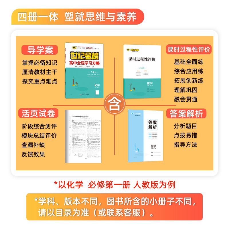 世纪金榜2024版 新教材化学必修第一册高中全程学习方略人教版苏教版鲁科版高中化学必修1高中同步练习教材辅导 23年秋季使用 - 图0