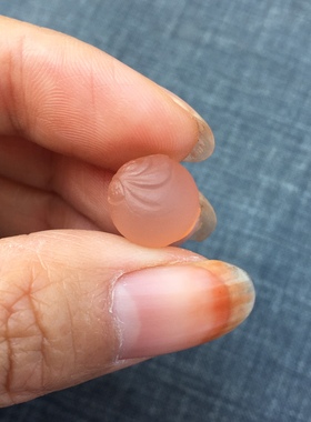 天然南红玛瑙单珠配饰连年有余鱼珠子11.5mm原矿俏色巧雕