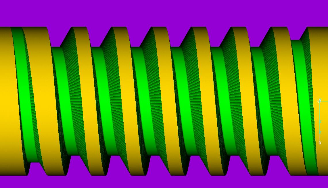 梯形螺纹蜗杆蜗杆编程梯形扣异形扣斜进斜出代编程链接-图0