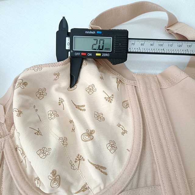 Oversili shopping mall's same style underwear for women with large breasts, single-layer thin cup adjustable breast-retracting bra 2454CD