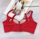 Oversili counter model red small breast thick cup push-up soft steel ring adjustable bra women's underwear AB