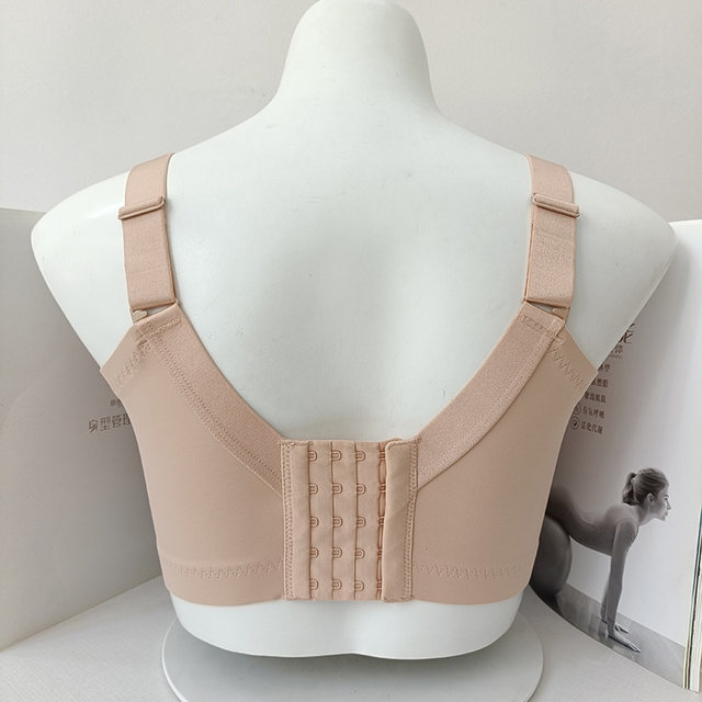 Oversili shopping mall's same style underwear for women with large breasts, single-layer thin cup adjustable breast-retracting bra 2454CD