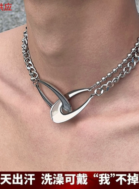 Y2K几何不规则缠绕项链