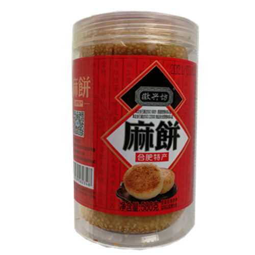 徽兴坊传统麻饼500gX4罐安徽合肥特产微微食品老味道中秋月饼糕点 - 图3
