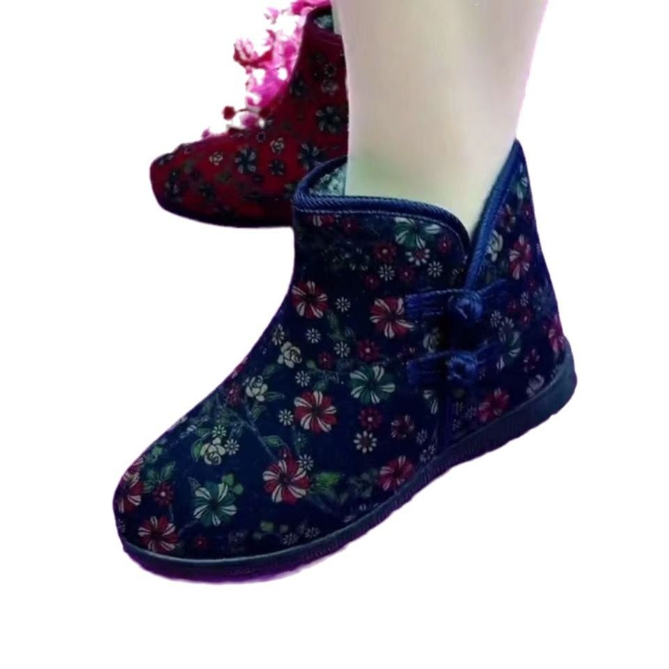 9年老店 新款冬季软底棉靴加绒老北京防滑保暖中老年妈妈平底棉鞋,淘宝优惠券,粉丝福利购,淘宝优惠卷