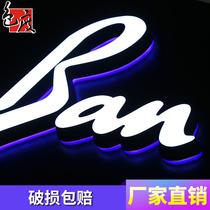 Boutique LED Mini-Character Stainless Luminous Character Resin Character Sign Advertising Character Crystal super word acrylic