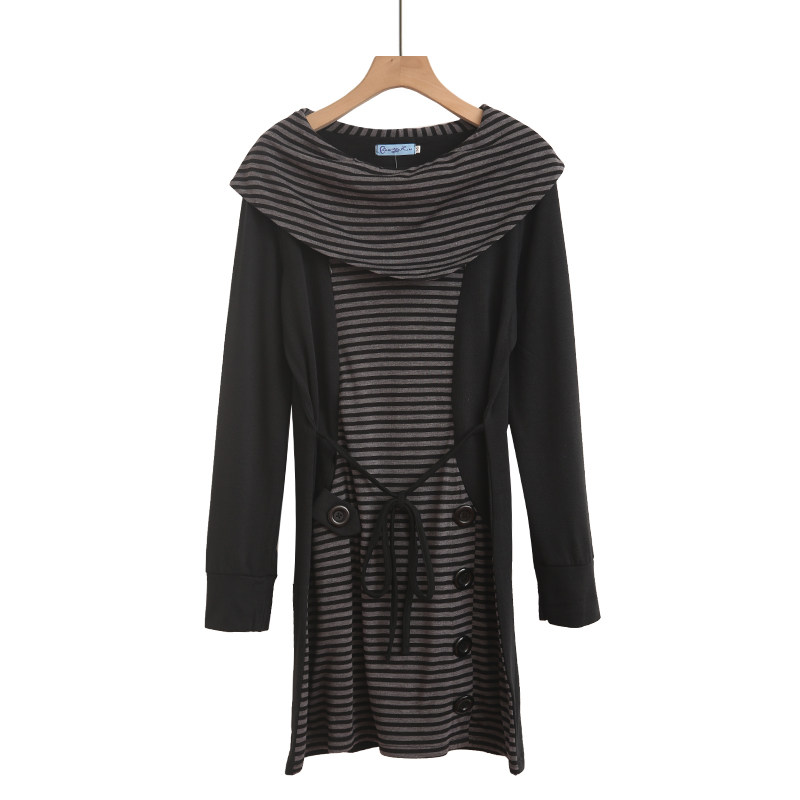 孕妇时尚款连衣裙春秋外出2025新款中长款春装宽松潮妈加薄绒,淘宝优惠券,粉丝福利购,淘宝优惠卷