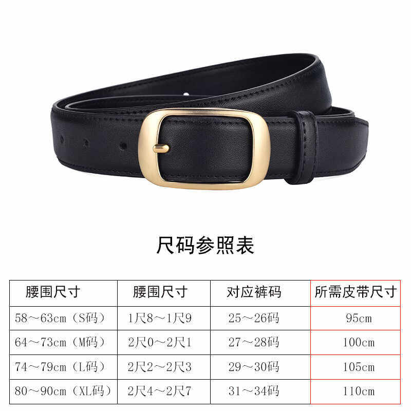 女款皮带新款女士腰带装饰设计感小众个性百搭牛仔裤黑色真皮裤带