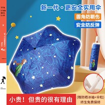 German anti-rebound fully automatic folding childrens umbrella male and female pupils for school clear and rain-use sunscreen umbrellas