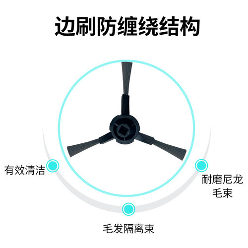 配追觅扫地机器人X30 Pro配件主刷拖布滤网边刷集尘袋清洁液耗材 - 图3