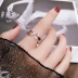 Châu Âu và Hoa Kỳ in ngón tay đeo nhẫn nữ thời trang cá tính Nữ sinh viên Hàn Quốc nhẫn nam sang trọng mạng đỏ cổng gió phóng đại - Nhẫn Nhẫn
