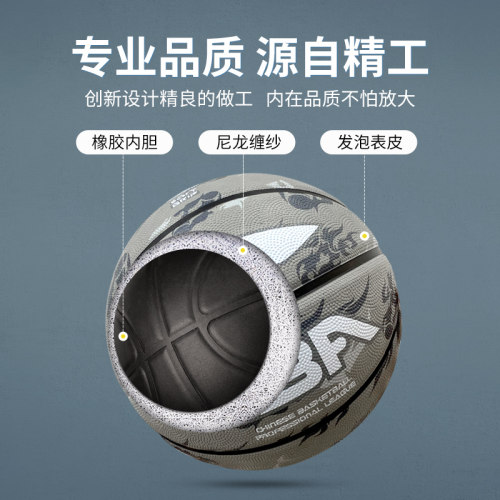 李宁篮球正品七号蓝球手感之王专业成人学生礼物耐磨室外比赛训练 - 图0
