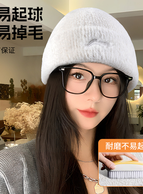 李宁针织帽女帽子秋冬季包头帽
