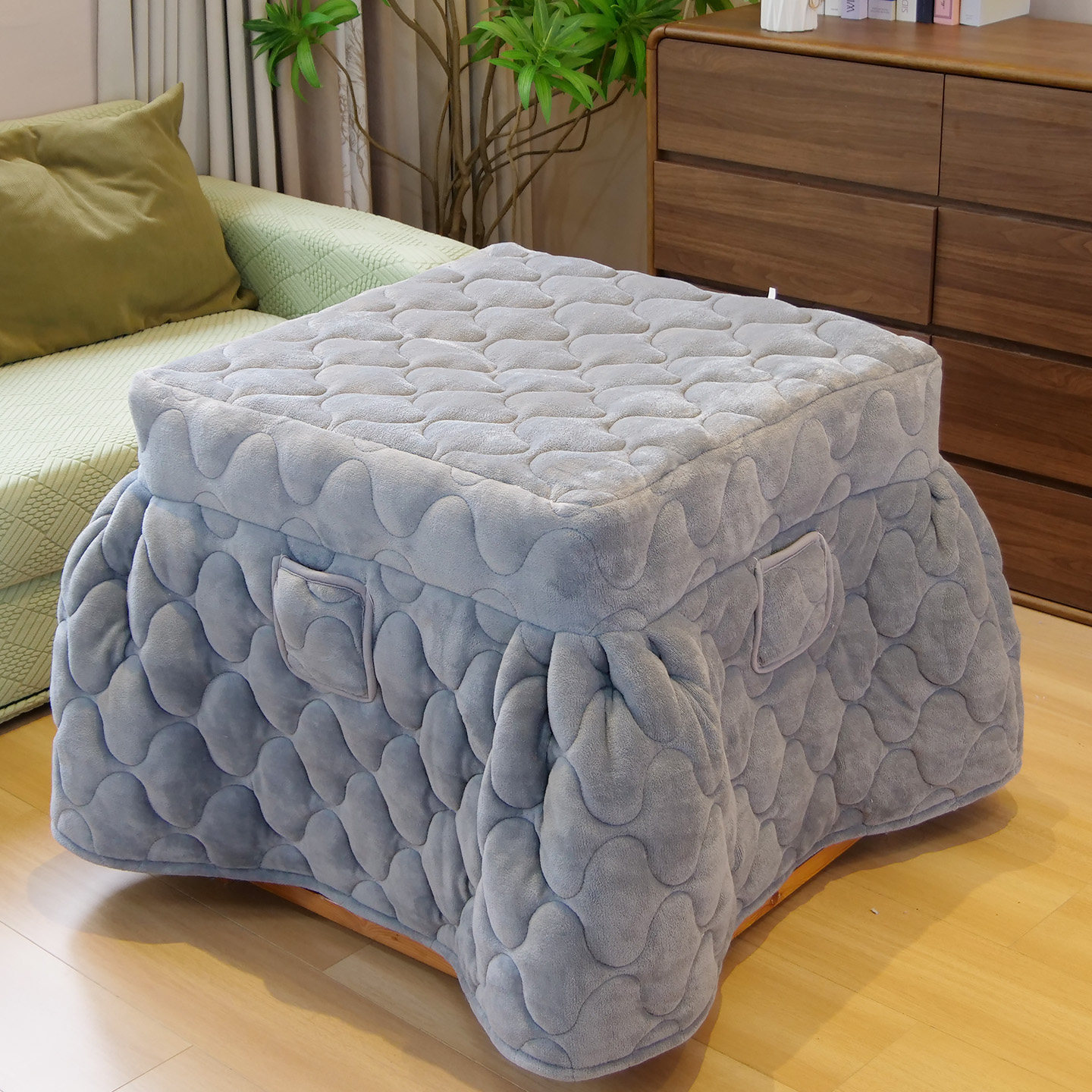 烤火被加厚正方形双面绒法兰绒被子茶几烤火罩加绒桌子罩套加绒罩,淘宝优惠券,粉丝福利购,淘宝优惠卷