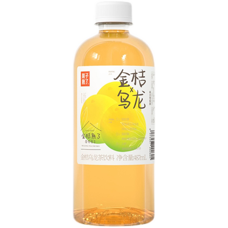 果子熟了梅子乌龙凤梨柚子金桔乌龙茶饮料487ml/瓶 - 图3