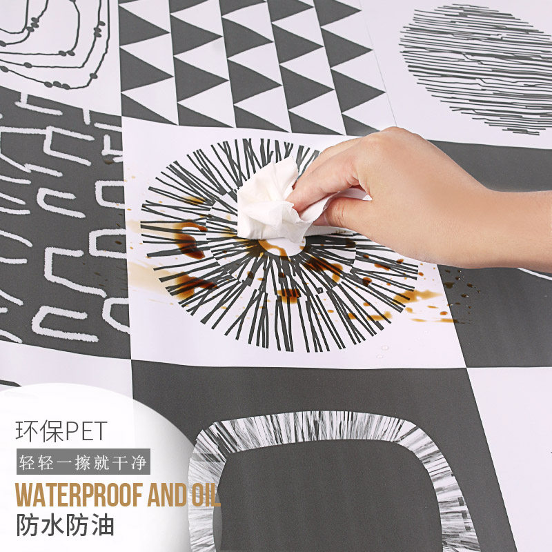 厨房防油贴纸油烟机灶台墙耐高温瓷砖贴画北欧风装饰自粘墙纸欧式,淘宝优惠券,粉丝福利购,淘宝优惠卷